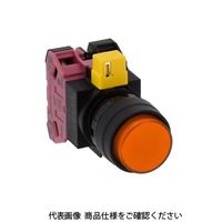 IDEC φ22 HWシリーズ 照光押ボタンスイッチ 丸突形 アンバー HW1LーM222M2A 1個（直送品）