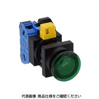 IDEC φ22 HWシリーズ 照光押ボタンスイッチ 角丸中形 緑 HW3LーA320M2G 1個（直送品）