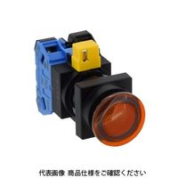 IDEC φ22 HWシリーズ 照光押ボタンスイッチ 角丸中形 アンバー HW3LーA320Q2A 1個（直送品）