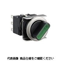 IDEC フラッシュシルエットLBシリーズ 照光セレクタスイッチ 矢形ハンドル 2ノッチ 緑 LB6MFー3T23G 1個（直送品）