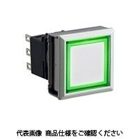 IDEC フラッシュシルエットLBWシリーズ 照光押ボタンスイッチ 正角形 緑 LBW7MLーM1RT24VWG 1個（直送品）