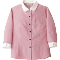 住商モンブラン Careermate（キャリアメイト） シャツ レディス 7分袖 ワインストライプ 15号 MC7203 1枚（直送品）