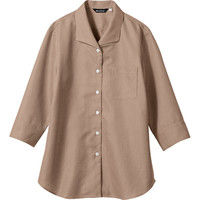 住商モンブラン MONTBLANC（モンブラン） ブラウス レディス7分袖 ブラウンチェック 15号 WC2221-7 1枚（直送品）