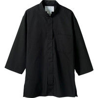 住商モンブラン MONTBLANC（モンブラン） 調理シャツ 兼用 7分袖 黒 S 2-235 1枚（直送品）