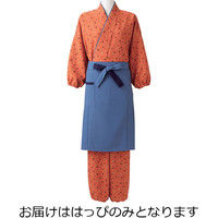 住商モンブラン MONTBLANC（モンブラン） はっぴ レディス7分袖 都小桜 柿/瑠璃 LL 3-355 1枚（直送品）