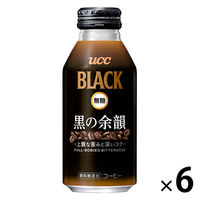 UCC上島珈琲 UCC BLACK無糖 黒の余韻 R缶375g 1セット（6缶）