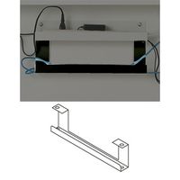 Garage AFデスク用 拡張配線トレー 配線収納 ケーブル収納 幅380×奥行57×高さ110mm