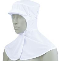 住商モンブラン 頭巾帽子　兼用　白 フリー 9-1001 1枚