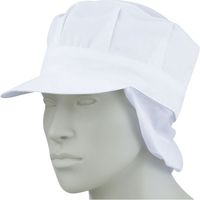 【衛生帽子】 住商モンブラン 天メッシュ八角帽子たれ付 兼用 エコ 白 フリー 9-1065 1個