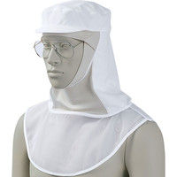 住商モンブラン MONTBLANC（モンブラン） 頭巾帽子 兼用 かぶり式 白/ベージュ M 9-1505 1枚（直送品）