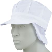 住商モンブラン MONTBLANC（モンブラン） 天メッシュ八角帽子たれ付 兼用 白 フリー 9-947 1枚（直送品）