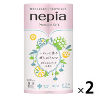 トイレットペーパー ダブル 25m 12ロール パルプ100％ プレミアムソフト  1セット(2パック24ロール入)  ボタニカルブーケの香り