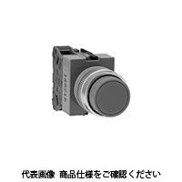 IDEC φ22 TWシリーズ 押ボタンスイッチ 突形 黒 ABW222B 1セット(2個)（直送品）