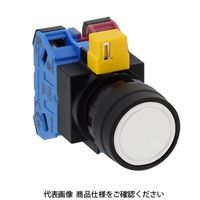 IDEC φ22 HWシリーズ 押ボタンスイッチ 平形 白 HW1BーA111W 1セット(2個)（直送品）