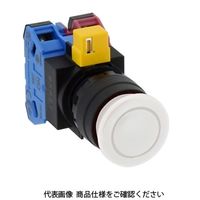 IDEC φ22 HWシリーズ 押ボタンスイッチ 中形 白 HW1BーA302W 1セット(2個)（直送品）