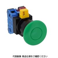 IDEC φ22 HWシリーズ 押ボタンスイッチ 大形 緑 HW1BーA410G 1セット(2個)（直送品）
