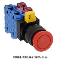 IDEC φ22 HWシリーズ 押ボタンスイッチ 中形 赤 HW1BーM322R 1セット(2個)（直送品）