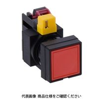 IDEC φ22 HWシリーズ 押ボタンスイッチ 角平形 赤 HW2BーA101R 1セット(2個)（直送品）