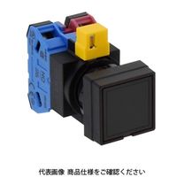 IDEC φ22 HWシリーズ 押ボタンスイッチ 角平形 黒 HW2BーA120B 1セット(2個)（直送品）