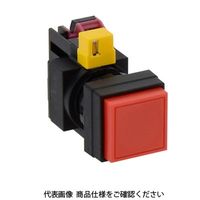 IDEC φ22 HWシリーズ 押ボタンスイッチ 角突形 赤 HW2BーA201R 1セット(2個)（直送品）