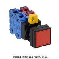 IDEC φ22 HWシリーズ 押ボタンスイッチ 角平形 赤 HW2BーM122R 1セット(2個)（直送品）