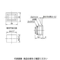 IDEC LBシリーズフラッシュベゼル専用 取付穴プラグ 白 LB9ZーBS8ーW 1セット(9個)（直送品）