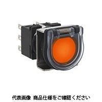 IDEC フラッシュシルエットLBシリーズ 照光押ボタンスイッチ 丸形 アンバー LB6GLーM1T11WA 1セット(2個)（直送品）