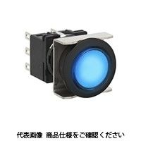 IDEC フラッシュシルエットLBシリーズ 照光押ボタンスイッチ 丸形 青 LB6LーM1T14WS 1セット(2個)（直送品）