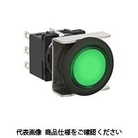 IDEC フラッシュシルエットLBシリーズ 照光押ボタンスイッチ 丸形 緑 LB6LーM1T23VWG 1セット(2個)（直送品）