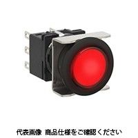IDEC フラッシュシルエットLBシリーズ 照光押ボタンスイッチ 丸形 赤 LB6LーM1T23VWR 1セット(2個)（直送品）