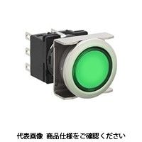 IDEC フラッシュシルエットLBシリーズ 照光押ボタンスイッチ 丸形 緑 LB6MLーM1T13VWG 1セット(2個)（直送品）