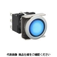 IDEC フラッシュシルエットLBシリーズ 照光押ボタンスイッチ 丸形 青 LB6MLーM1T23VWS 1セット(2個)（直送品）