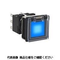 IDEC フラッシュシルエットLBシリーズ 照光押ボタンスイッチ 正角形 青 LB7GLーM1T63WS 1セット(2個)（直送品）