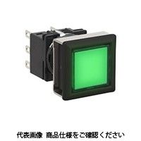 IDEC フラッシュシルエットLBシリーズ 照光押ボタンスイッチ 正角形 緑 LB7LーM1T11WG 1セット(2個)（直送品）