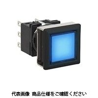 IDEC フラッシュシルエットLBシリーズ 照光押ボタンスイッチ 正角形 青 LB7LーM1T11WS 1セット(2個)（直送品）