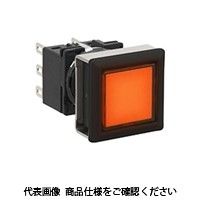 IDEC フラッシュシルエットLBシリーズ 照光押ボタンスイッチ 正角形 アンバー LB7LーM1T21WA 1セット(2個)（直送品）
