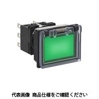 IDEC フラッシュシルエットLBシリーズ 照光押ボタンスイッチ 長角形 緑 LB8GLーM1T61WG 1セット(2個)（直送品）