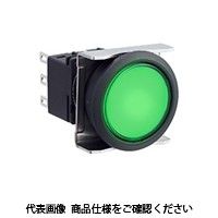 IDEC フラッシュシルエットLBWシリーズ 押ボタンスイッチ 丸形 赤 LBW6BーM1T2LR 1セット(2個)（直送品）