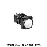 IDEC φ22 LWシリーズ 照光押ボタンスイッチ 角丸形 青 LW3LーA1C14VS 1セット(2個)（直送品）