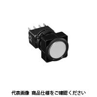 IDEC フラッシュシルエットLWシリーズ 照光押ボタンスイッチ 丸形 ピュアホワイト LW6LーM1C14PW 1セット(2個)（直送品）