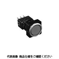 IDEC フラッシュシルエットLWシリーズ 押ボタンスイッチ 丸形 黒 LW6MBーM1C1VLB 1セット(2個)（直送品）