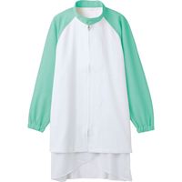 住商モンブラン MONTBLANC（モンブラン） ブルゾン 兼用 長袖 白/エコ グリーン L 8-463 1枚（直送品）