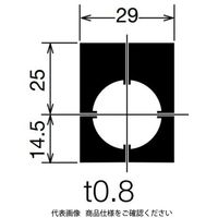 IDEC 銘板 黒地 NWAQLー0 1セット(10個)（直送品）