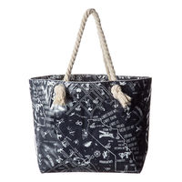 【アウトレット】OP（オーシャンパシフィック） 地図柄プリント レディス バッグ 527907 ネイビー 1個 ニッキー