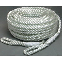 ウインチ用ナイロンロープ 10mm×50m 両端アイ加工 NR-3STRAND-10-50 1巻（50m） まつうら工業（直送品）