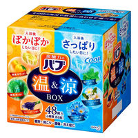 【大容量アソート】 バブ 温＆涼BOX 1箱（48錠入） 花王 （透明タイプ） 入浴剤