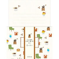 古川紙工 ハンコのレターセット 喫茶 LLL169 1セット（3袋）（直送品）