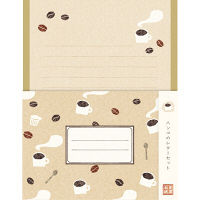 古川紙工 ハンコのレターセット コーヒー LLL307 1セット（3袋）（直送品）