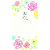 古川紙工 美濃和紙 のし袋 Flower お祝い VJ251 1セット(5個)