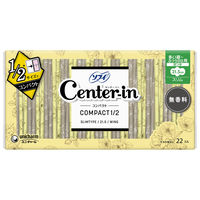 ナプキン 生理用品 ソフィ センターインコンパクト 1/2 無香料 多い昼用 羽つき (21.5cm) 1パック (22枚)